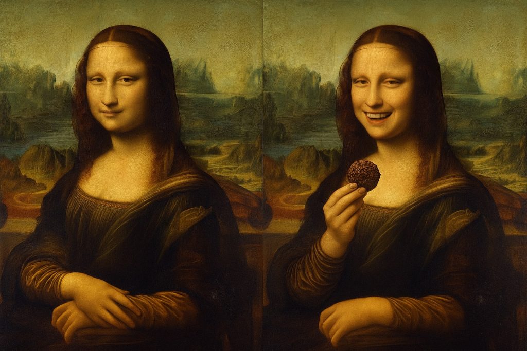 When brigadeiro shows up, even Mona Lisa smiles.